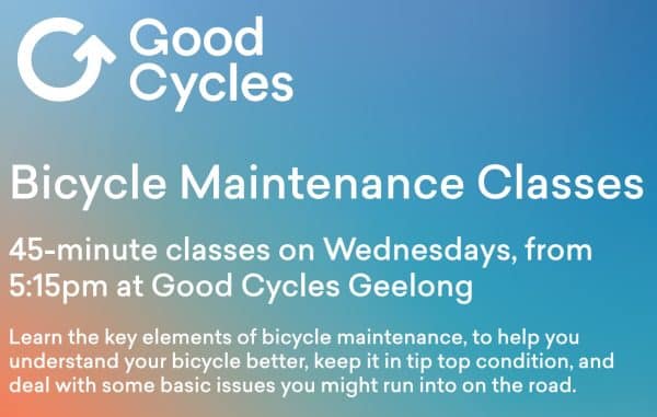 Good Cycles Bike Maintenance Classes