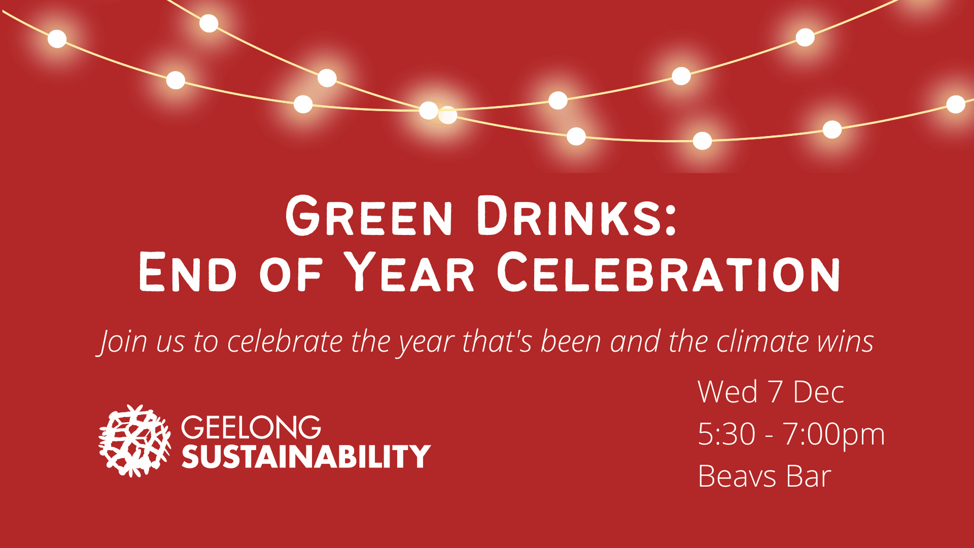 Green Drinks: End of Year Celebration